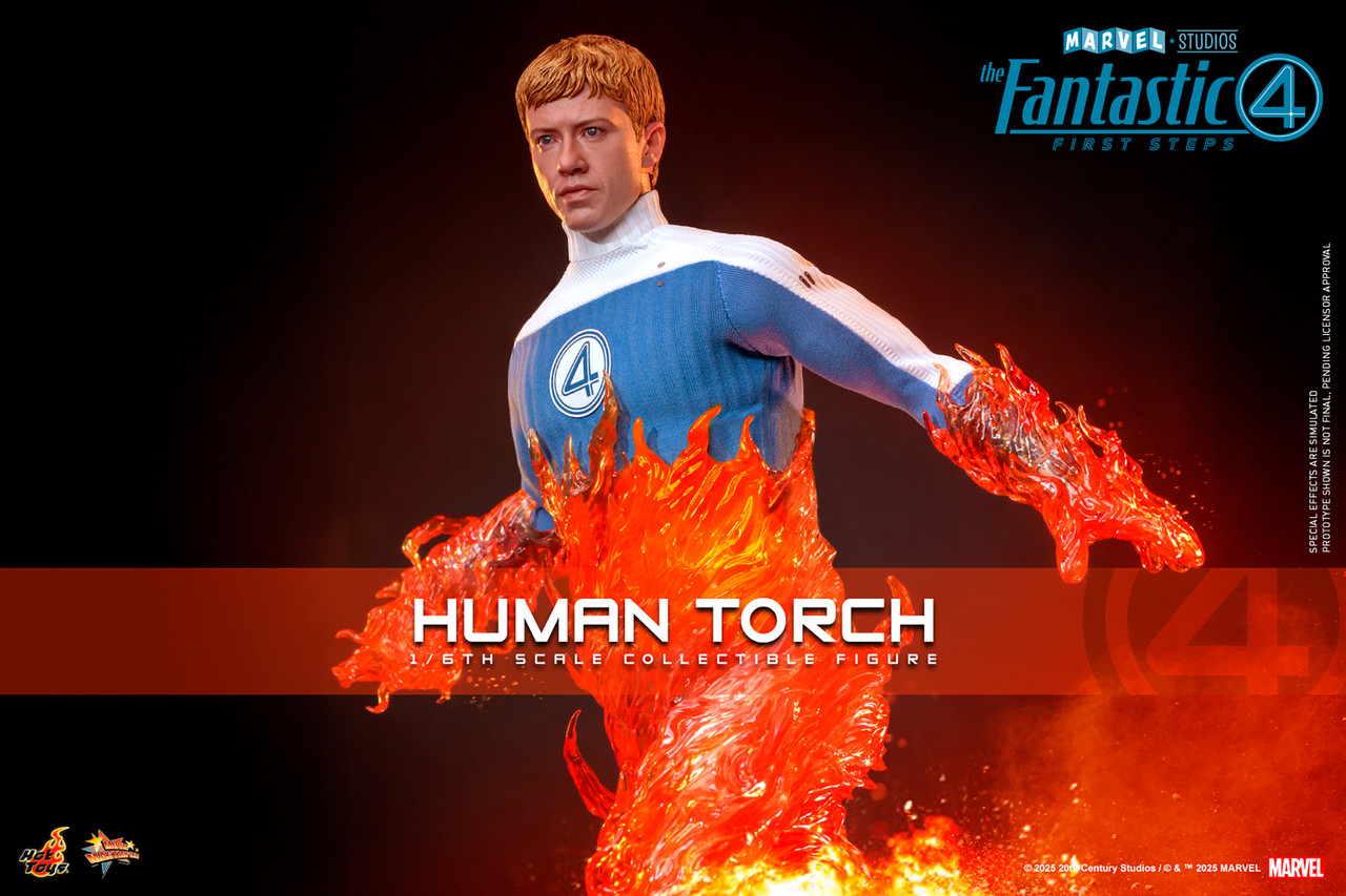 Hot Toys 1/6 MMS829 The Human Torch Action Figure 1