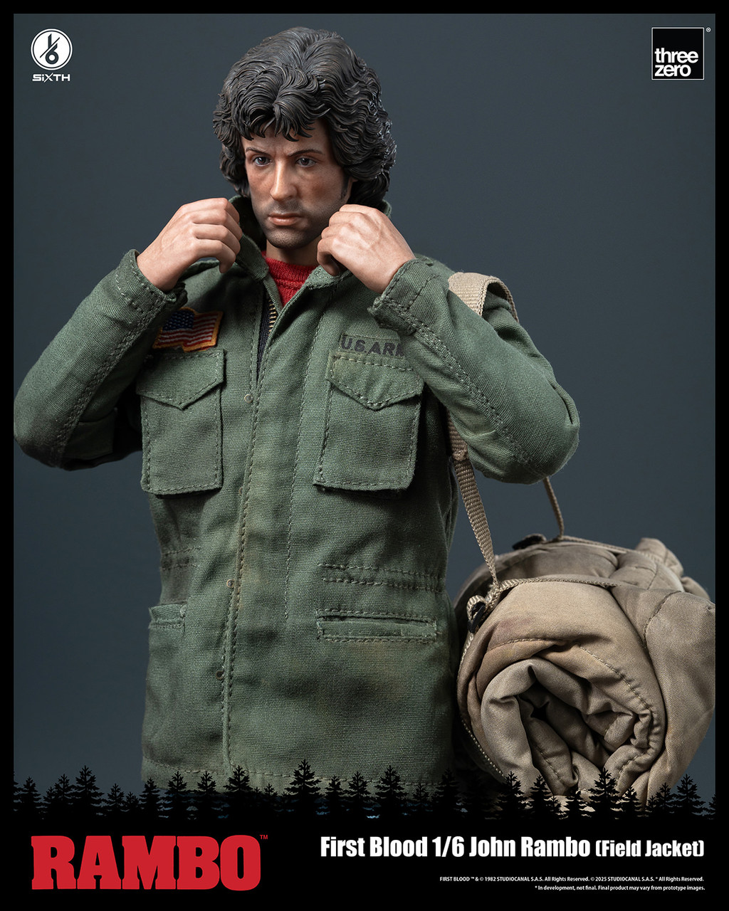 threezero 1/6 ジョン・ランボー フィールドジャケット 3Z0553 Threezero 1/6 Rambo: First Blood Figure