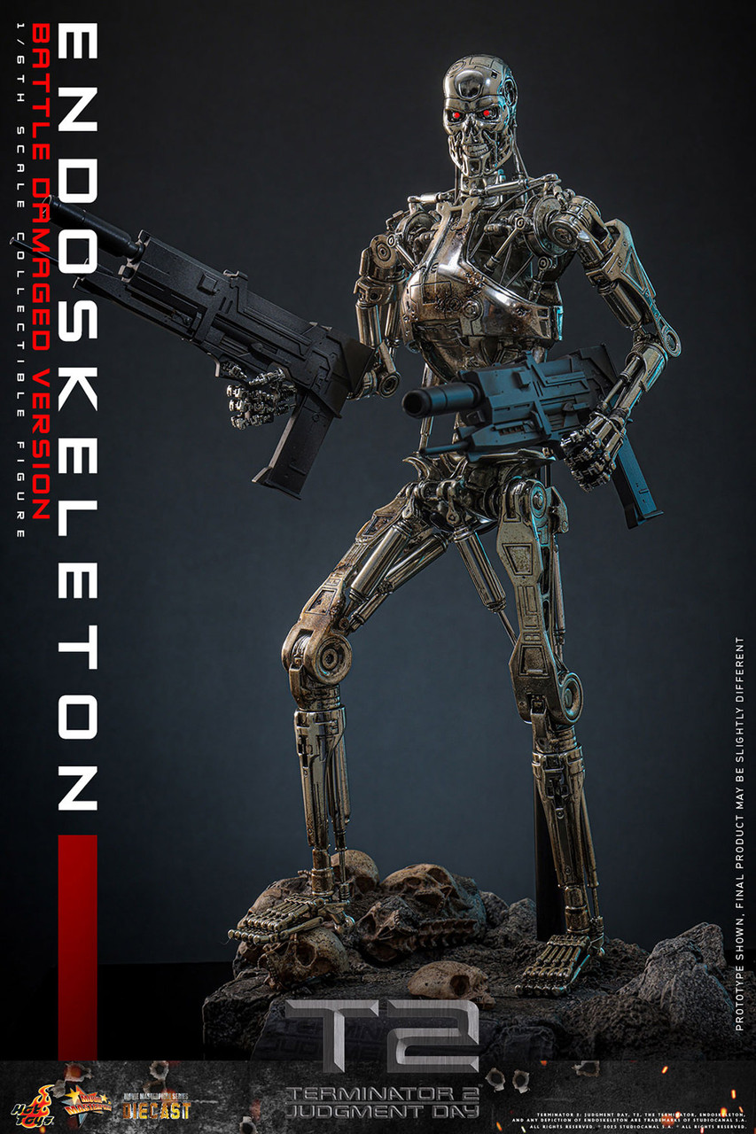Hot Toys 1/6 MMS840D77 Endoskeleton (Battle Damaged Version) Action Figure 5