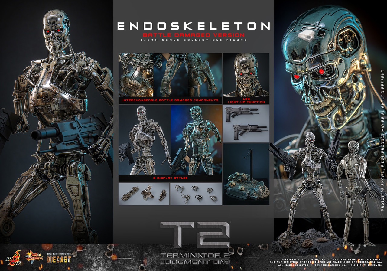 Hot Toys 1/6 Endoskeleton (Battle Damaged)