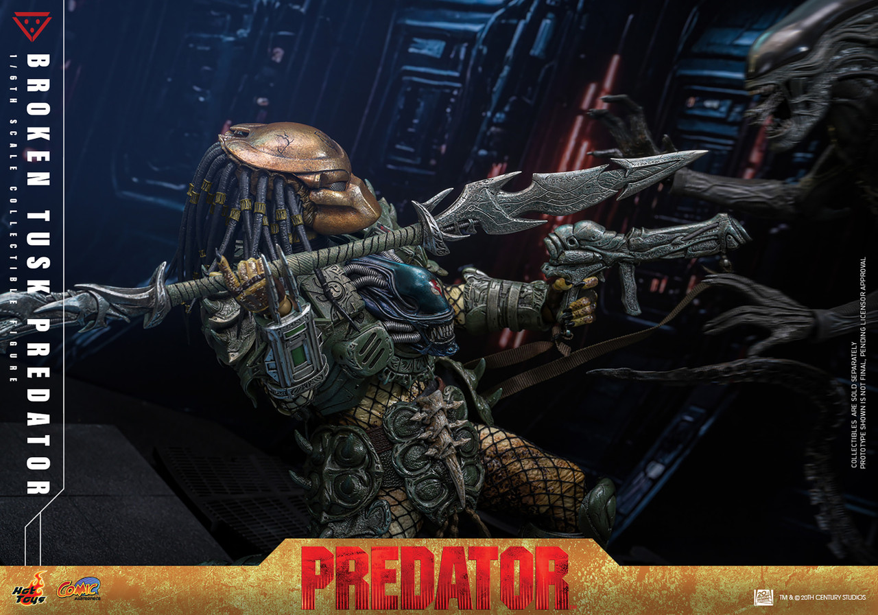 Hot Toys 1/6 Broken Tusk Predator Figure