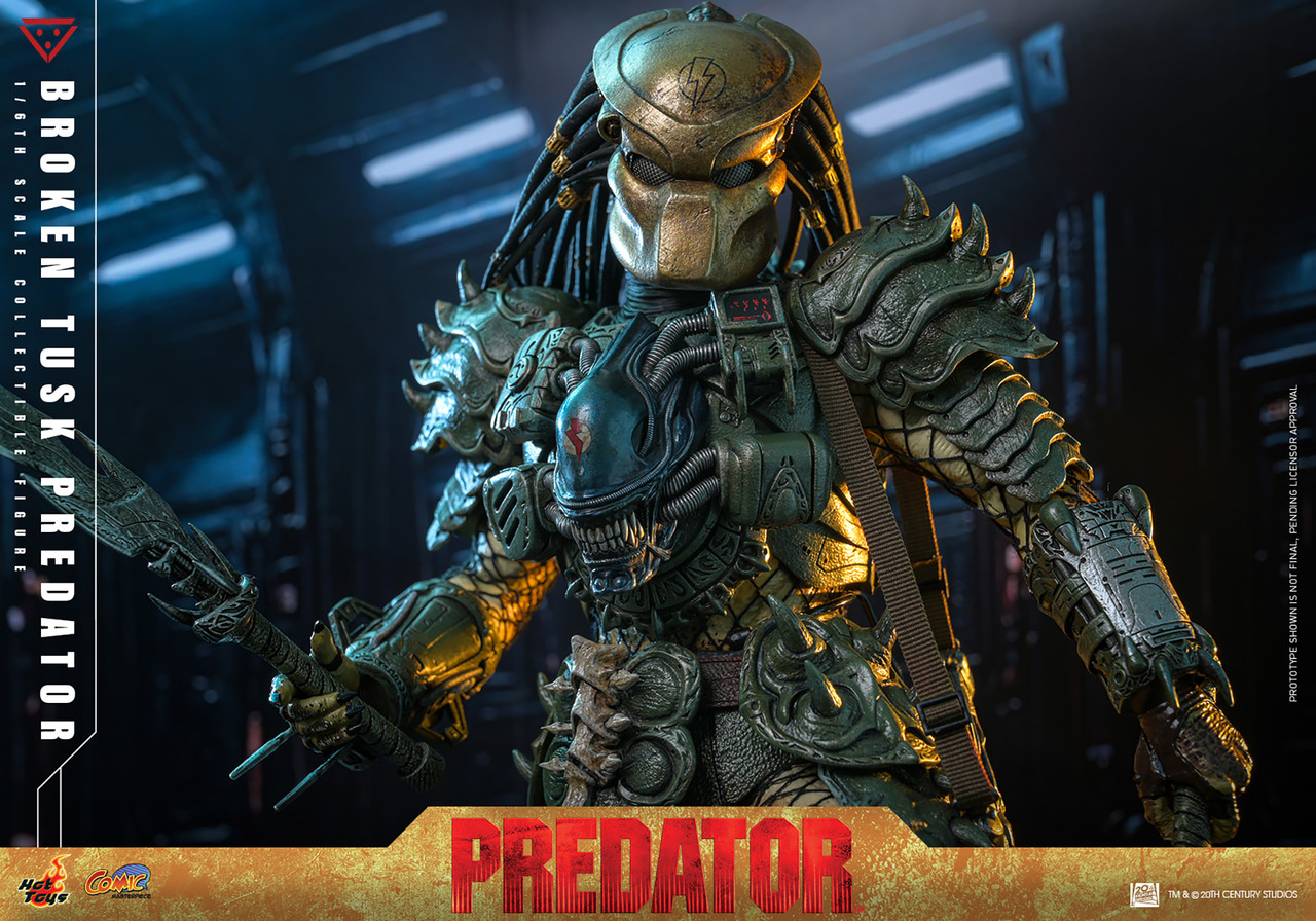 Hot Toys 1/6 Broken Tusk Predator Figure