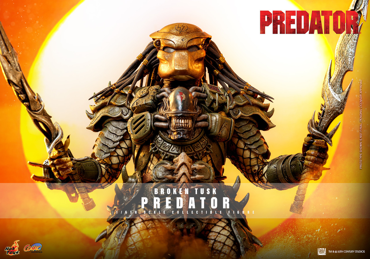 tentoten テントテン プニテンフィギュア pastime.factory Hot Toys 1/6 Broken Tusk Predator Figure