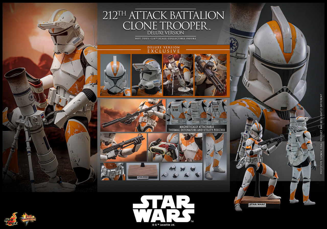 Hot Toys 1/6 MMS852 212th Attack Battalion Clone Trooper Deluxe Action Figure 11