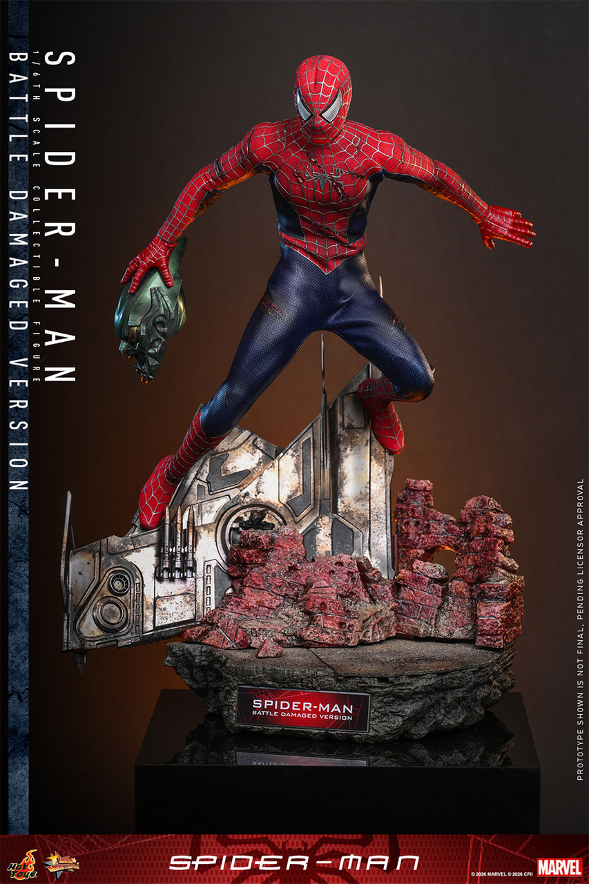 Hot Toys 1/6 Spider-Man Battle Damaged Hot Toys 1/6 Spider-Man Battle Damaged