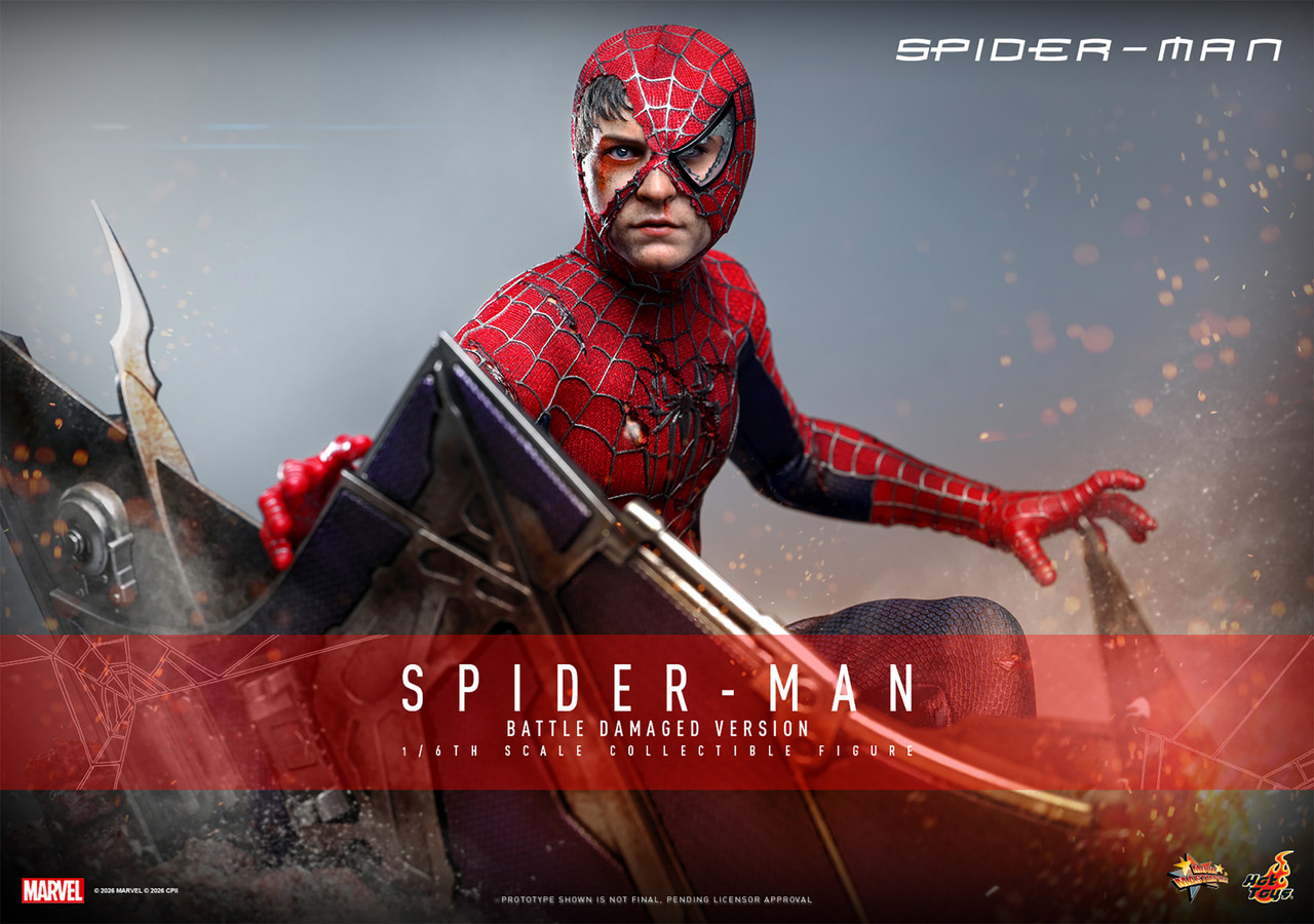 HOTToys社製1/6[ターミネーター (マーカス•Damage•ver)] Hot Toys 1/6 Spider-Man Battle Damaged