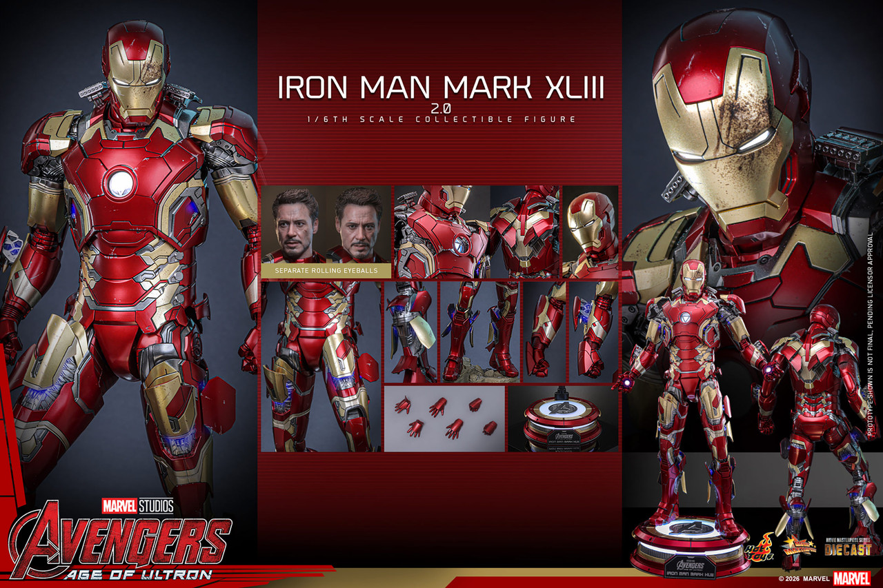 Hot Toys 1/6 MMS865D80 Iron Man Mark XLIII (2.0) Action Figure 9
