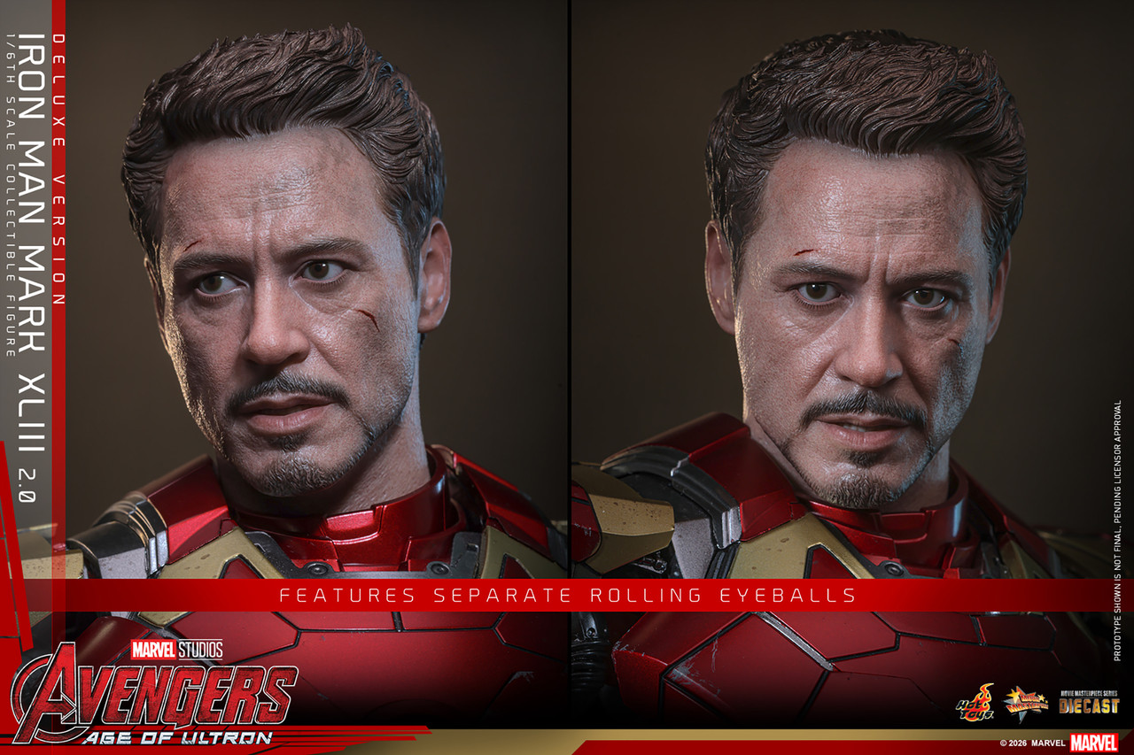 Hot Toys 1/6 MMS8 66D81 Iron Man Mark XLIII (2.0) Deluxe Action Figure 5