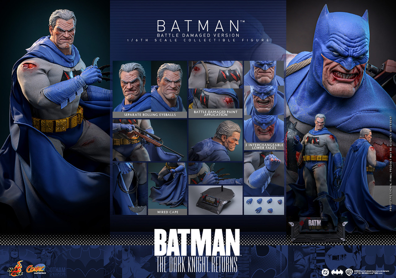 Hot Toys 1/6 CMS031 Batman Battle Damaged Version Action Figure 10