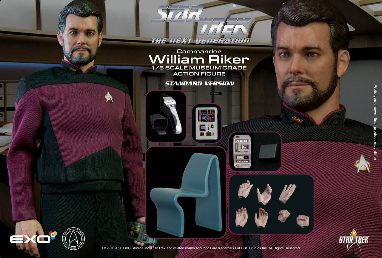 EXO-6 1/6 Commander William Riker Standard Version Action Figure EXO-01-017S 9154362 1
