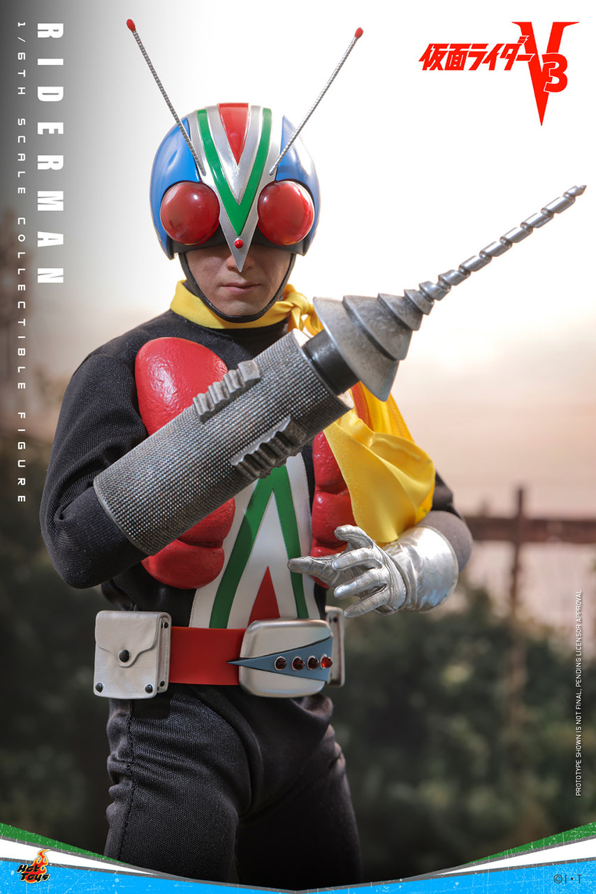Hot Toys 1/6 TMS185 Kamen Rider V3 Riderman Action Figure 915457 3