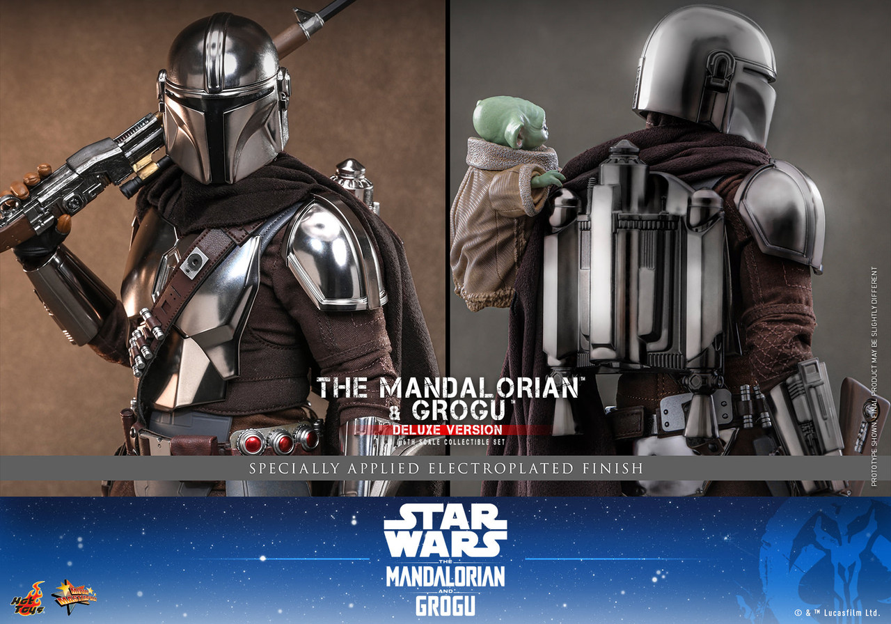 Hot Toys 1/6 MMS872 Mandalorian Grogu Deluxe Action Figure Set 9152981 8
