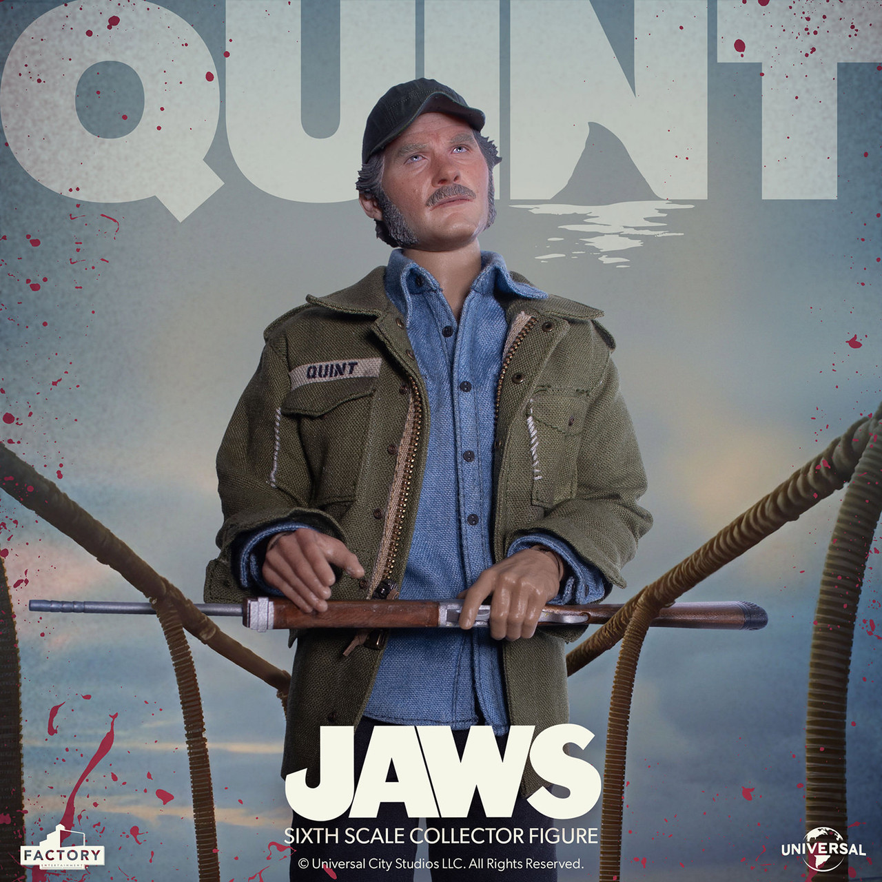 Factory Entertainment 1/6 408862 JAWS Quint Figure 914804 2