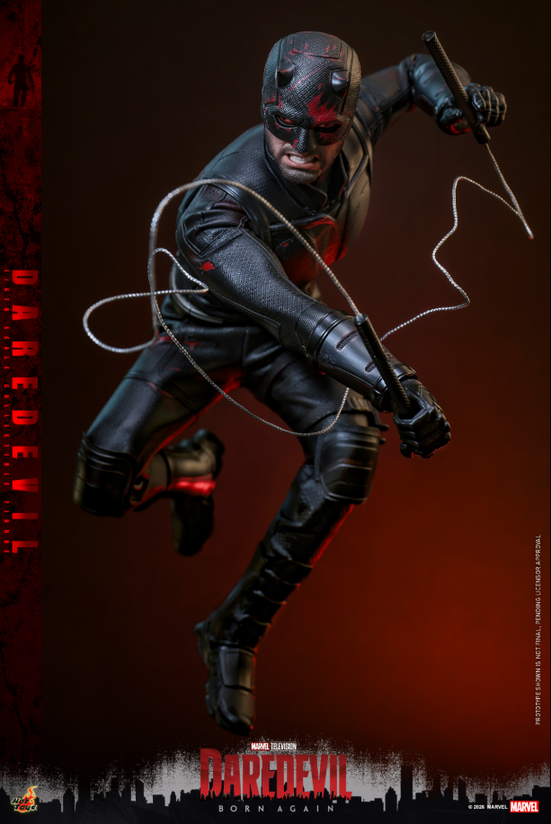 Hot Toys 1/6 Daredevil Born Again S2 Black Suit Action Figure TMS186 915475 8