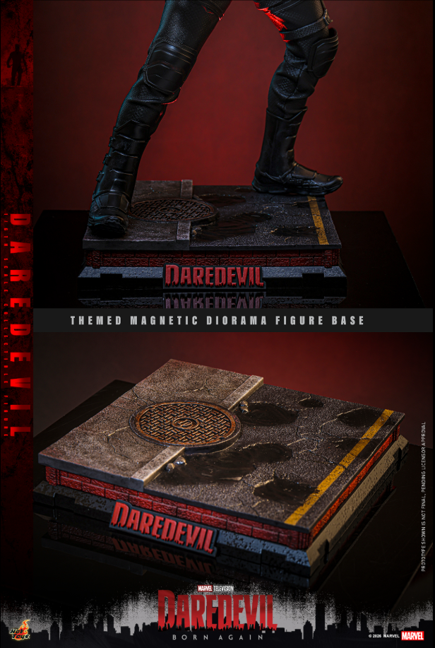 Hot Toys 1/6 Daredevil Born Again S2 Black Suit Action Figure TMS186 915475 11