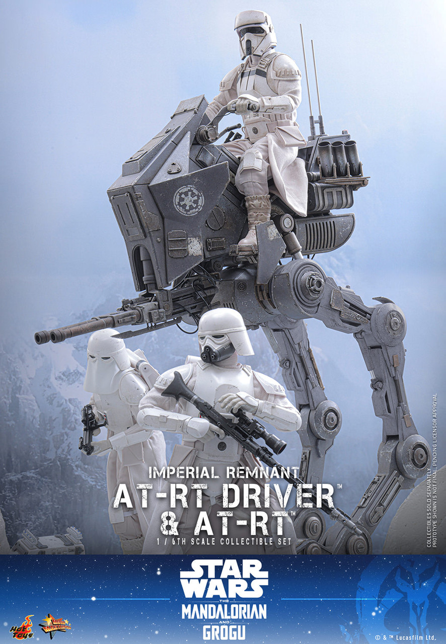 Hot Toys 1/6 Mandalorian & Grogu AT-RT & Driver Set