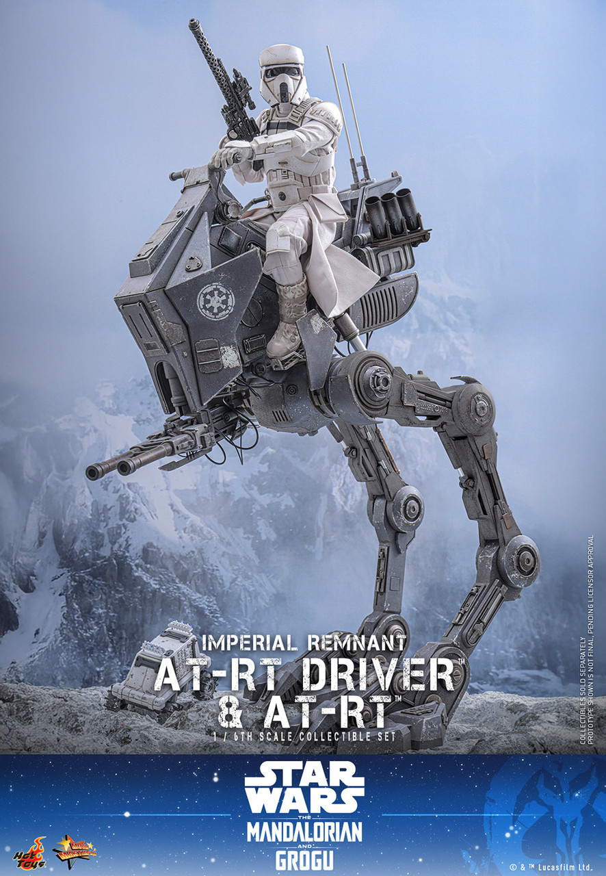 Hot Toys 1/6 Mandalorian & Grogu AT-RT & Driver Set