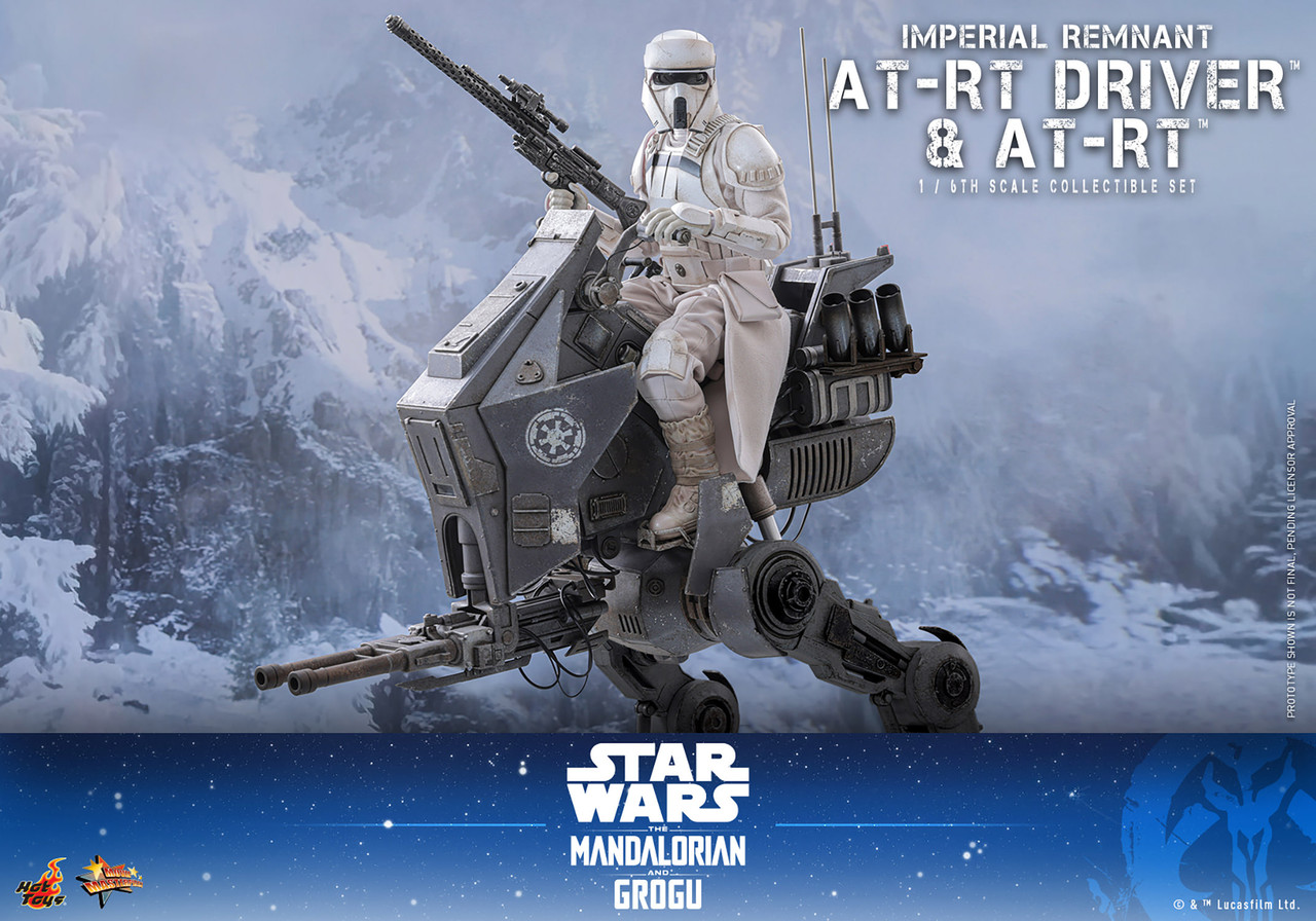Hot Toys 1/6 Mandalorian & Grogu AT-RT & Driver Set