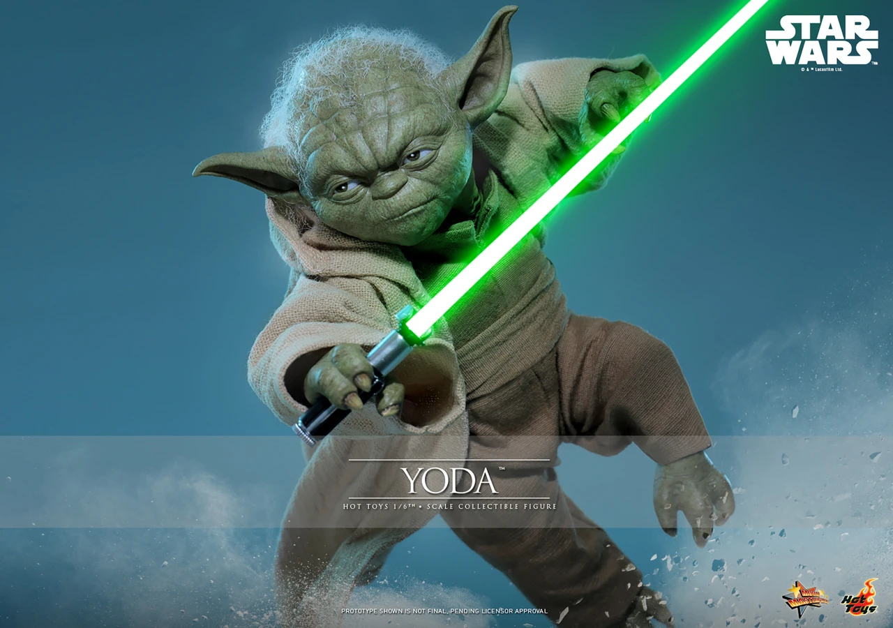Hot Toys 1/6 MMS878 Revenge of the Sith Yoda Action Figure 915547 1
