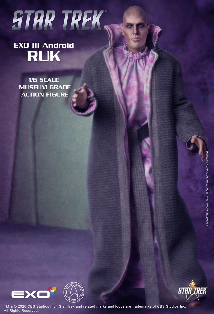 EXO-6 Star Trek 1/6 Ruk EXO III Android Action Figure Star Trek The Original Series episode "What Are Little Girls Made Of?" EXO-01-125 915664 8