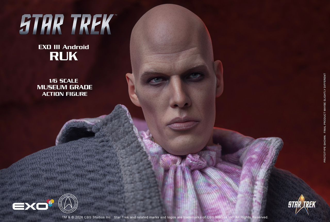 EXO-6 Star Trek 1/6 Ruk EXO III Android Action Figure Star Trek The Original Series episode "What Are Little Girls Made Of?" EXO-01-125 915664 5