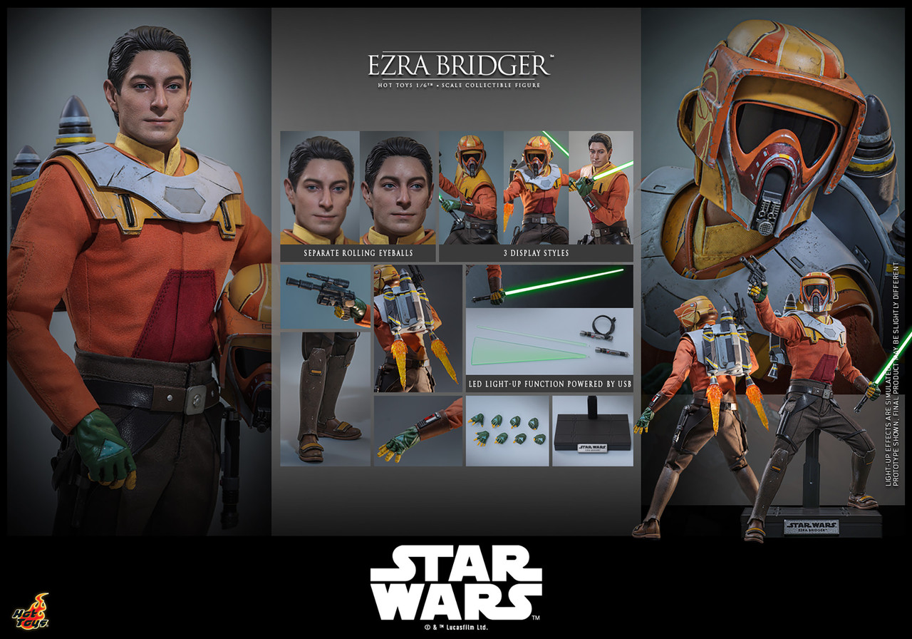 Hot Toys 1/6 TMS172 Star Wars: Rebels Ezra Bridger Figure 915296 10