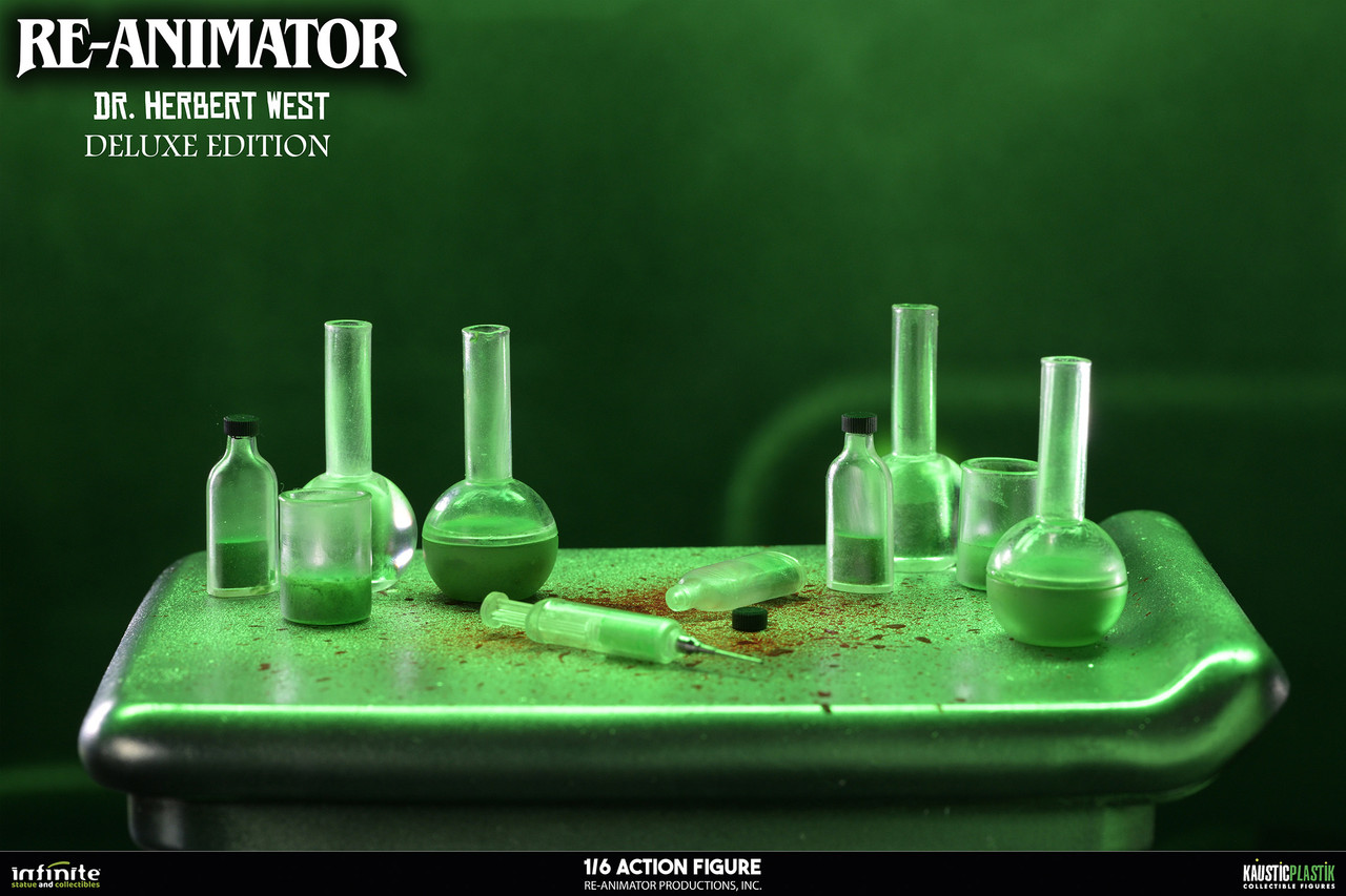9147182 Infinite Statue Kaustic Plastik Reanimator Re-Animator Jeffrey Combs Doctor Dr Herbert West Action Figure 7