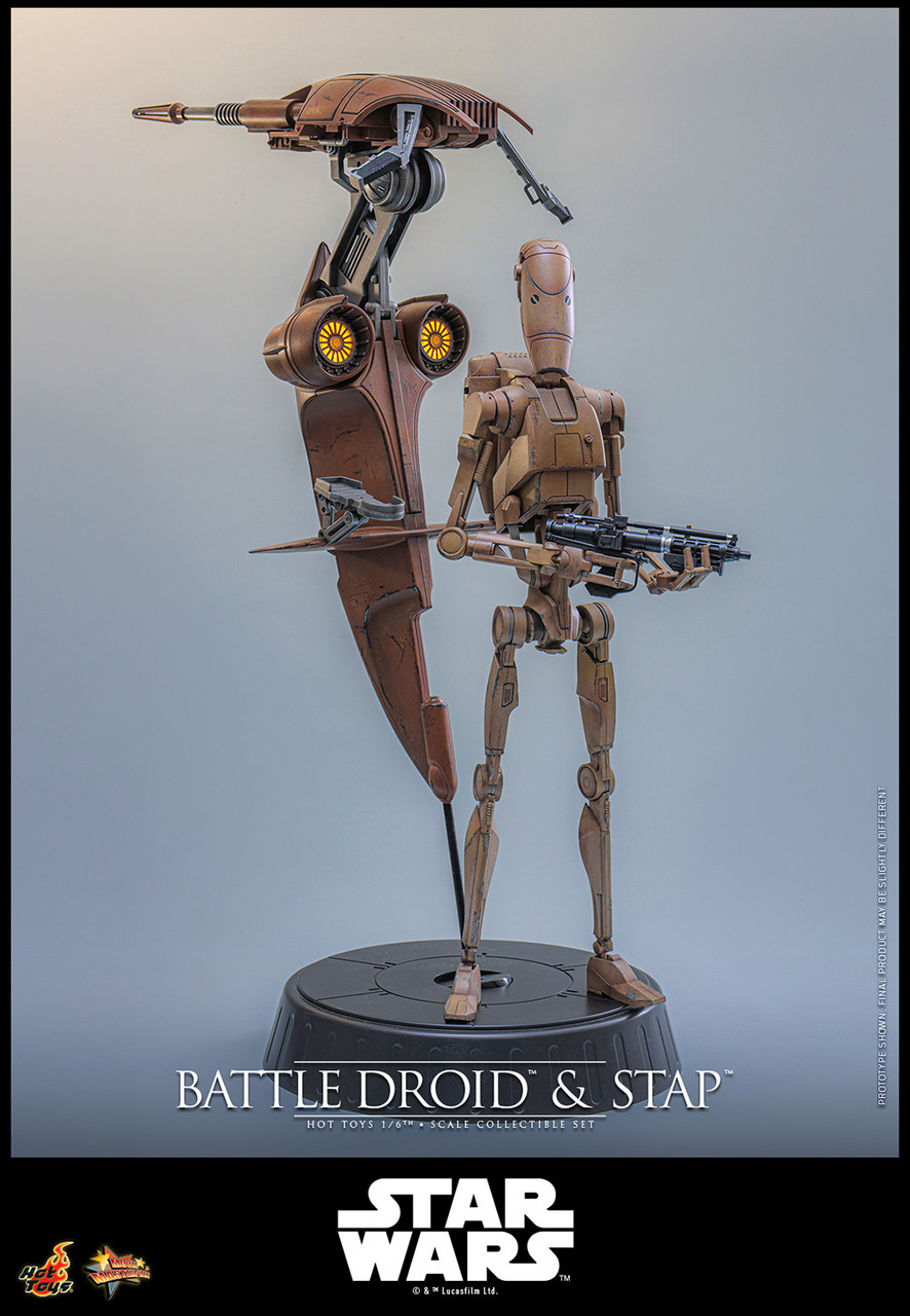 Hot Toys 1/6 MMS887 Battle Droid & STAP Figure Set 915690 7