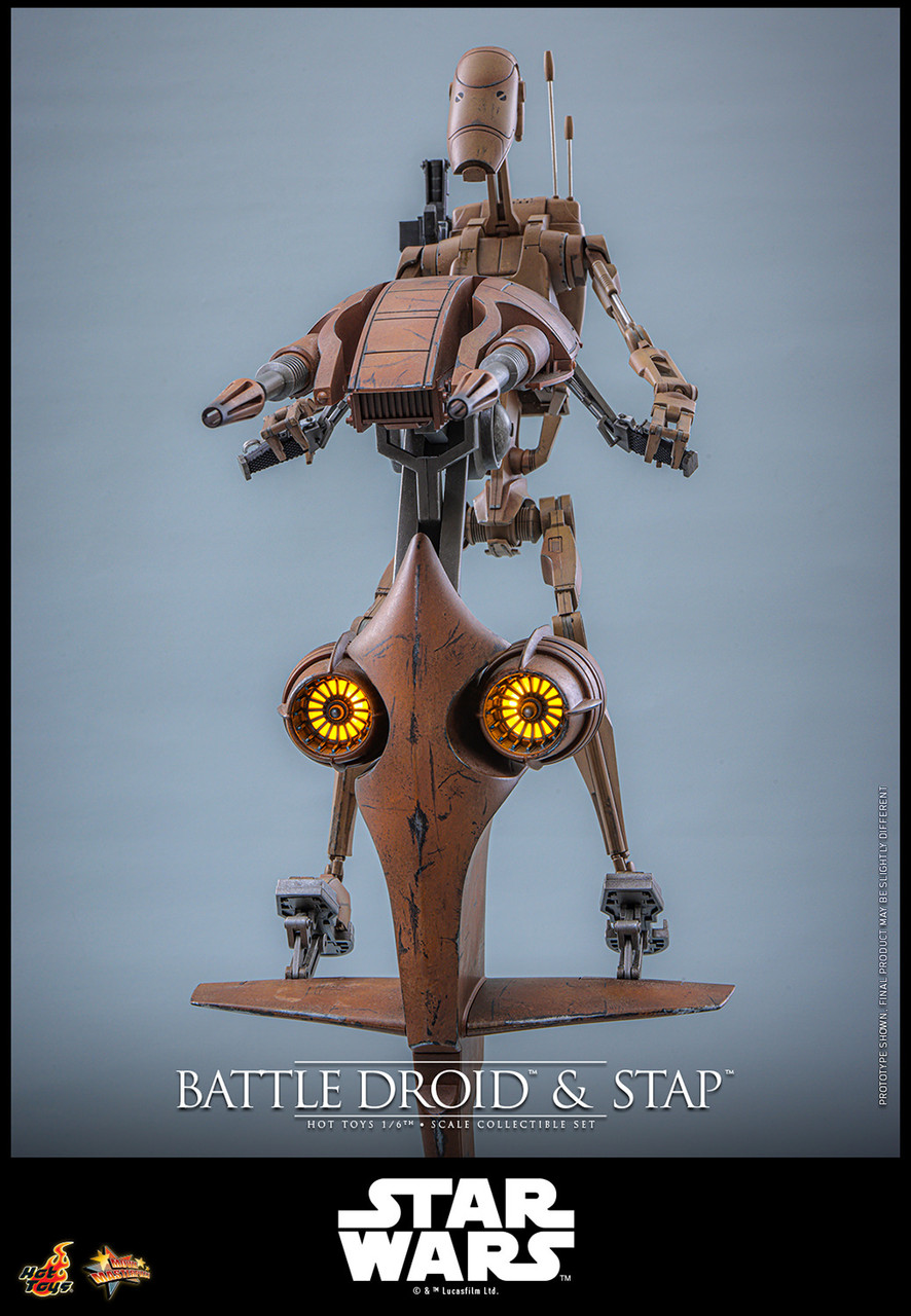 Hot Toys 1/6 MMS887 Battle Droid & STAP Figure Set 915690 2