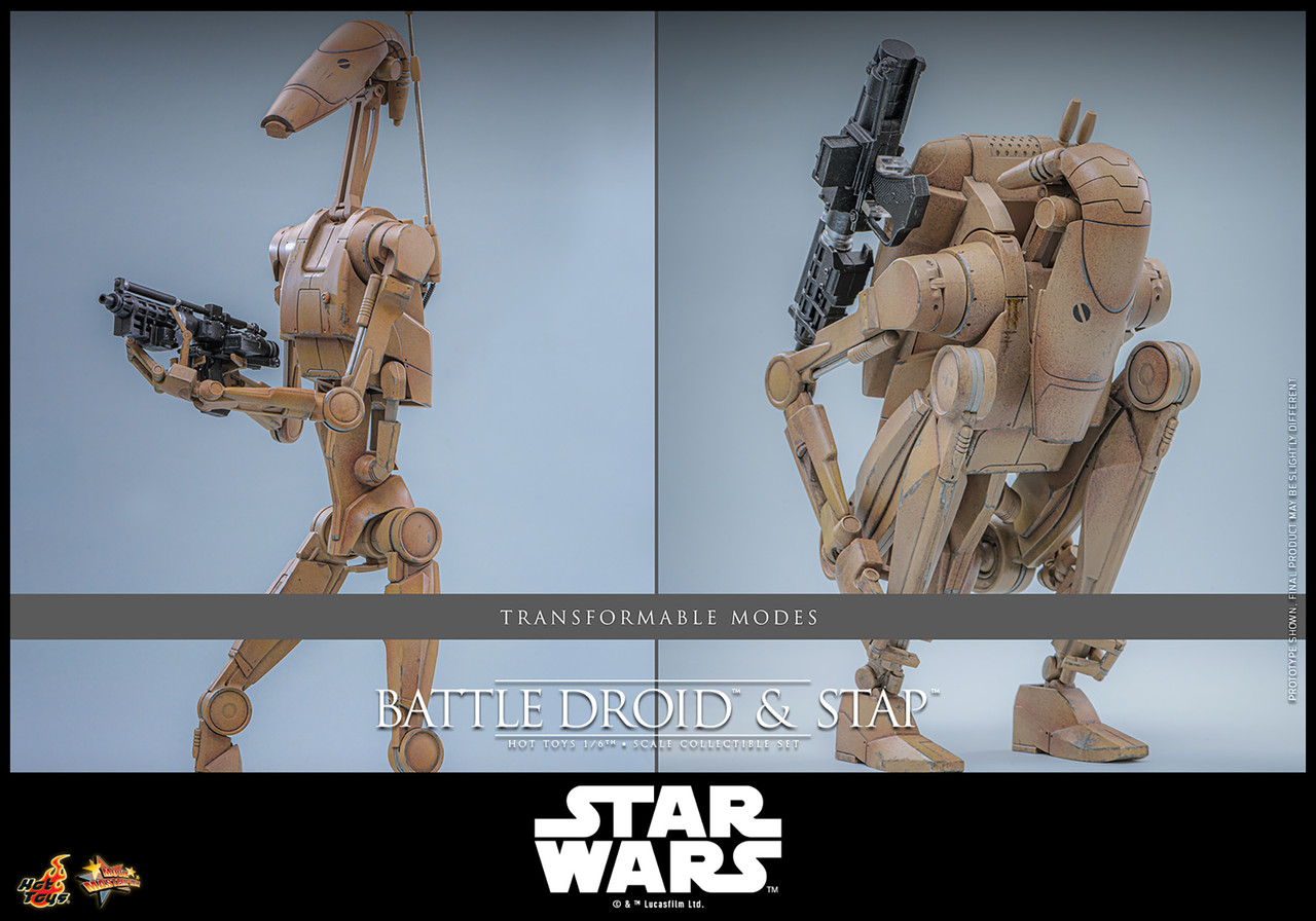 Hot Toys 1/6 MMS887 Battle Droid & STAP Figure Set 915690 9