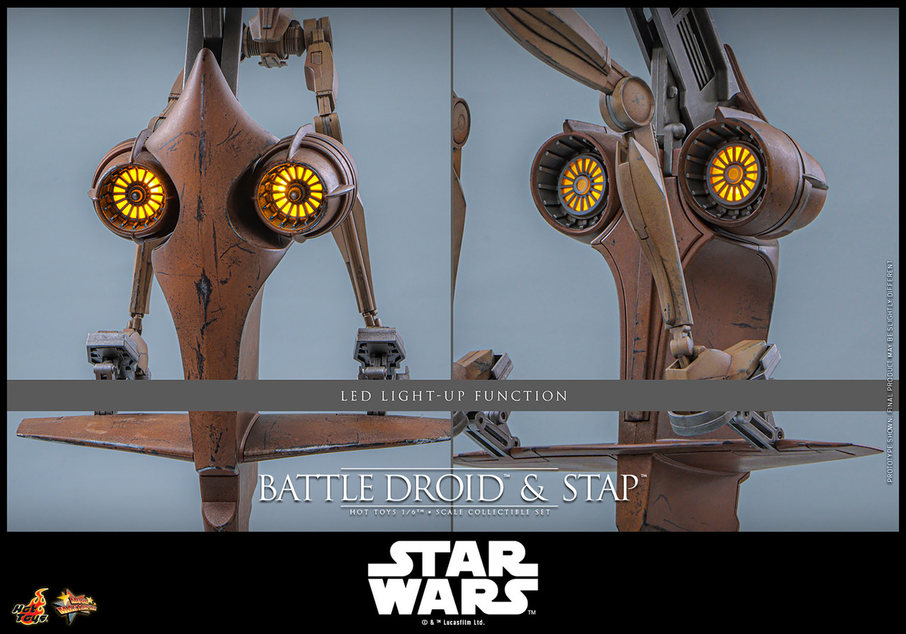 Hot Toys 1/6 MMS887 Battle Droid & STAP Figure Set 915690 10
