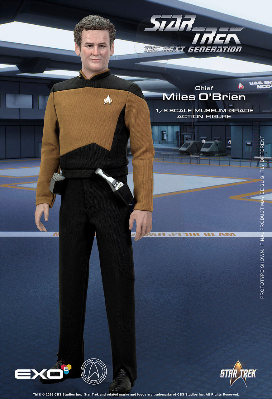 EXO-6 1/6 Chief Miles O'Brien with Transporter Action Figure EXO-01-018 9157092 7