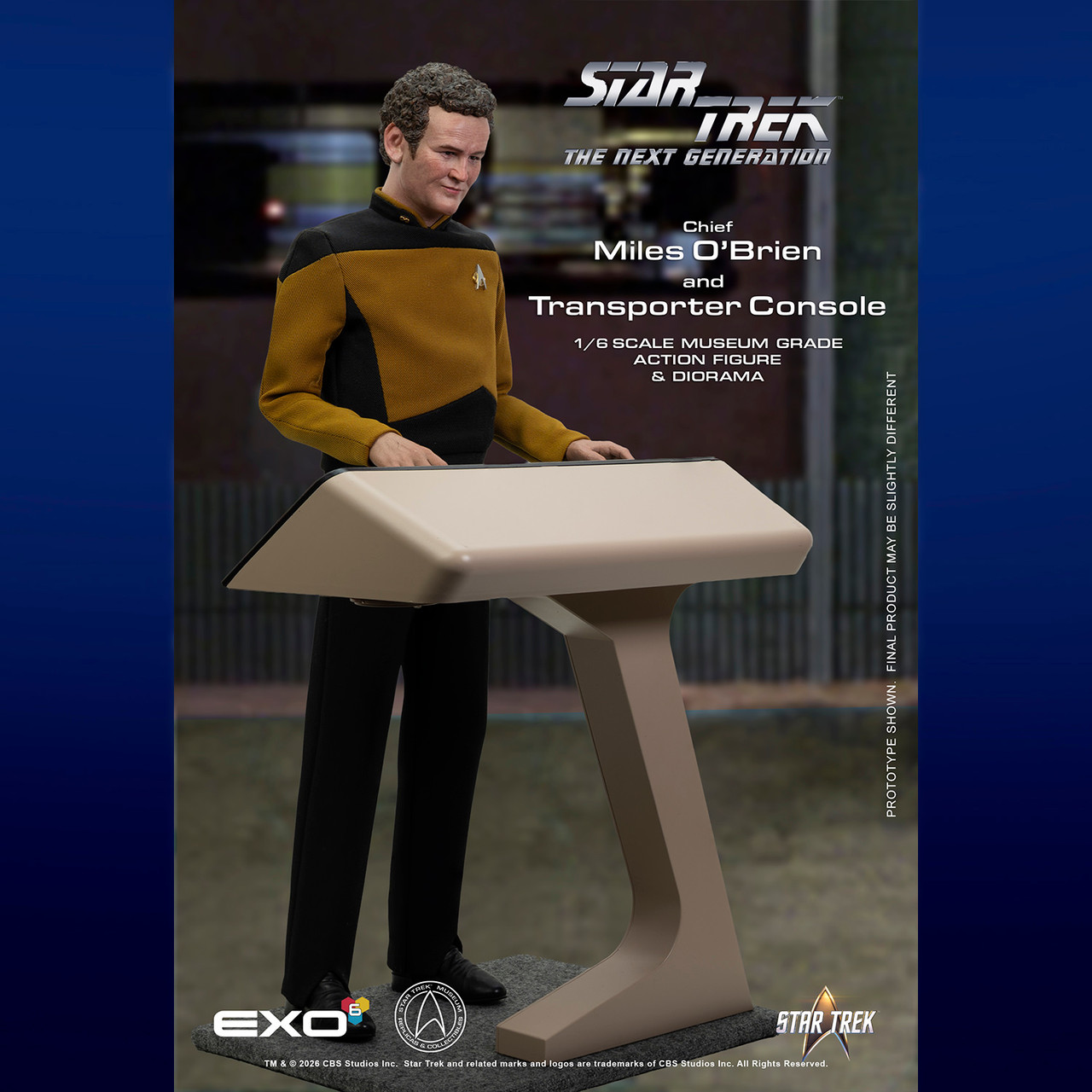 EXO-6 1/6 Chief Miles O'Brien with Transporter Action Figure EXO-01-018 9157092 6