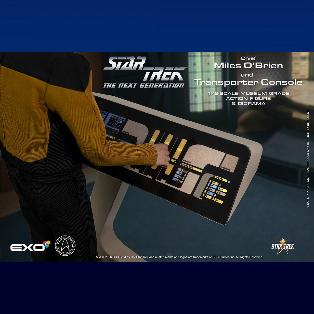 EXO-6 1/6 Chief Miles O'Brien with Transporter Action Figure EXO-01-018 9157092 4