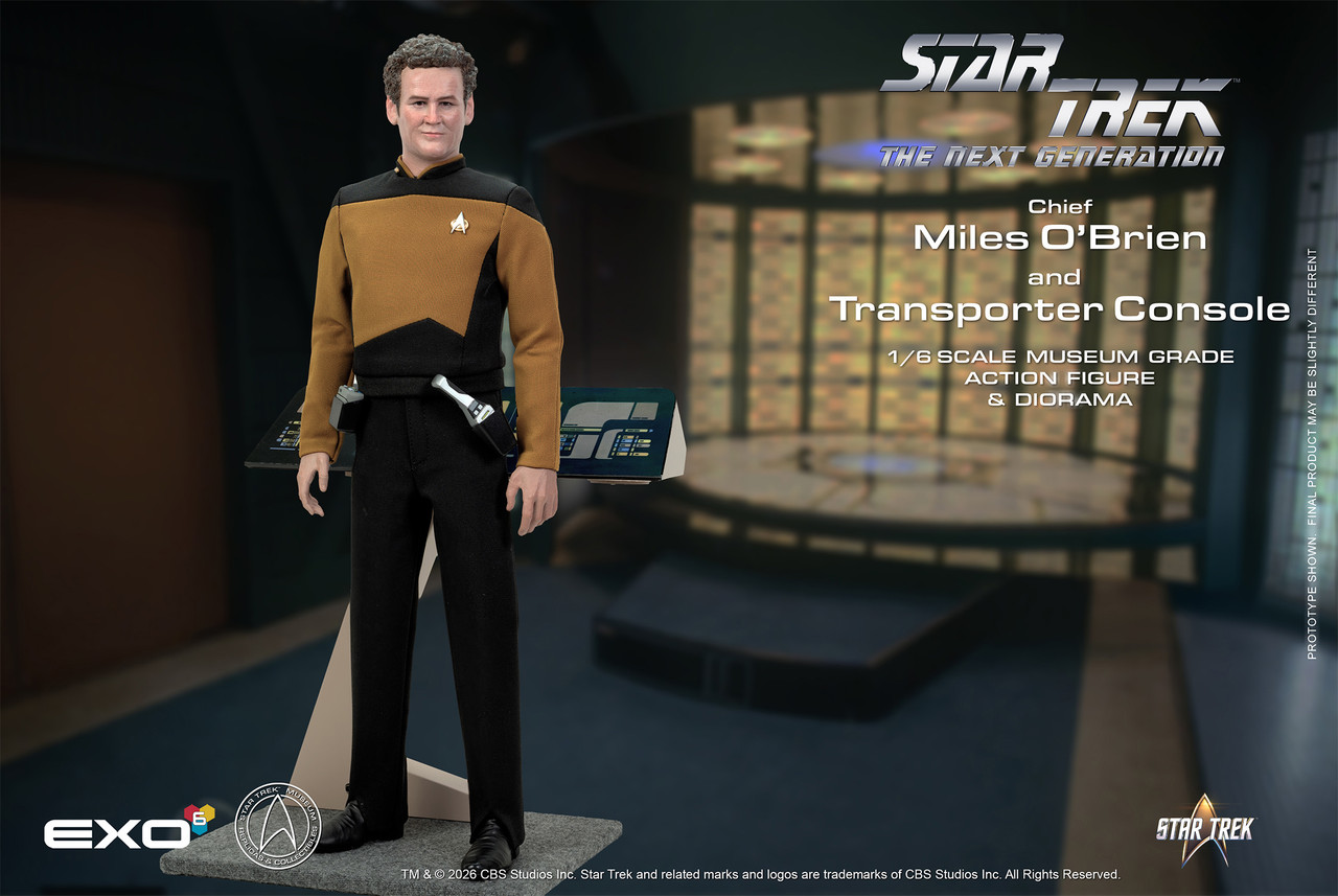 EXO-6 1/6 Chief Miles O'Brien with Transporter Action Figure EXO-01-018 9157092 10
