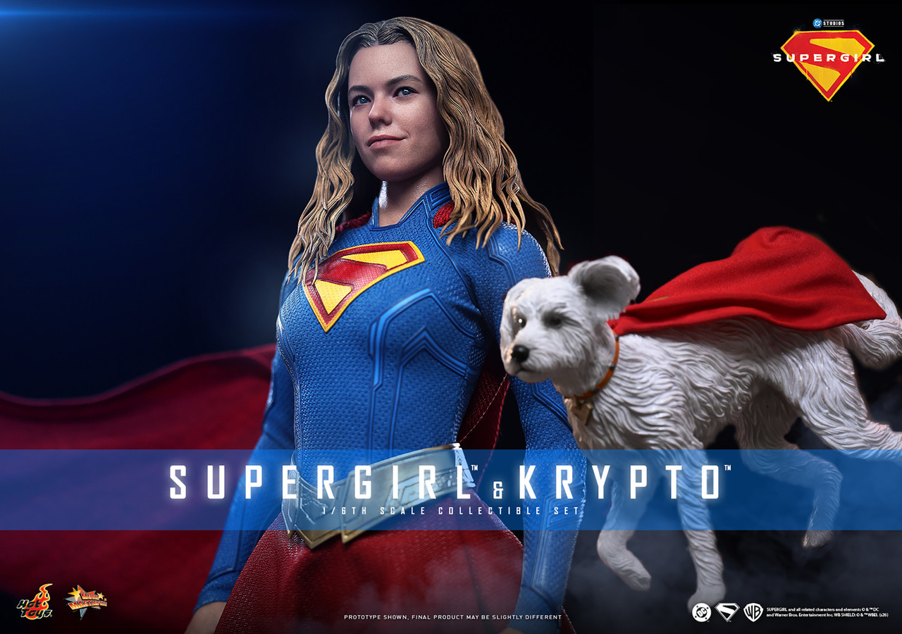 Hot Toys 1/6 Supergirl & Krypto Action Figure Set MMS869 915560 1