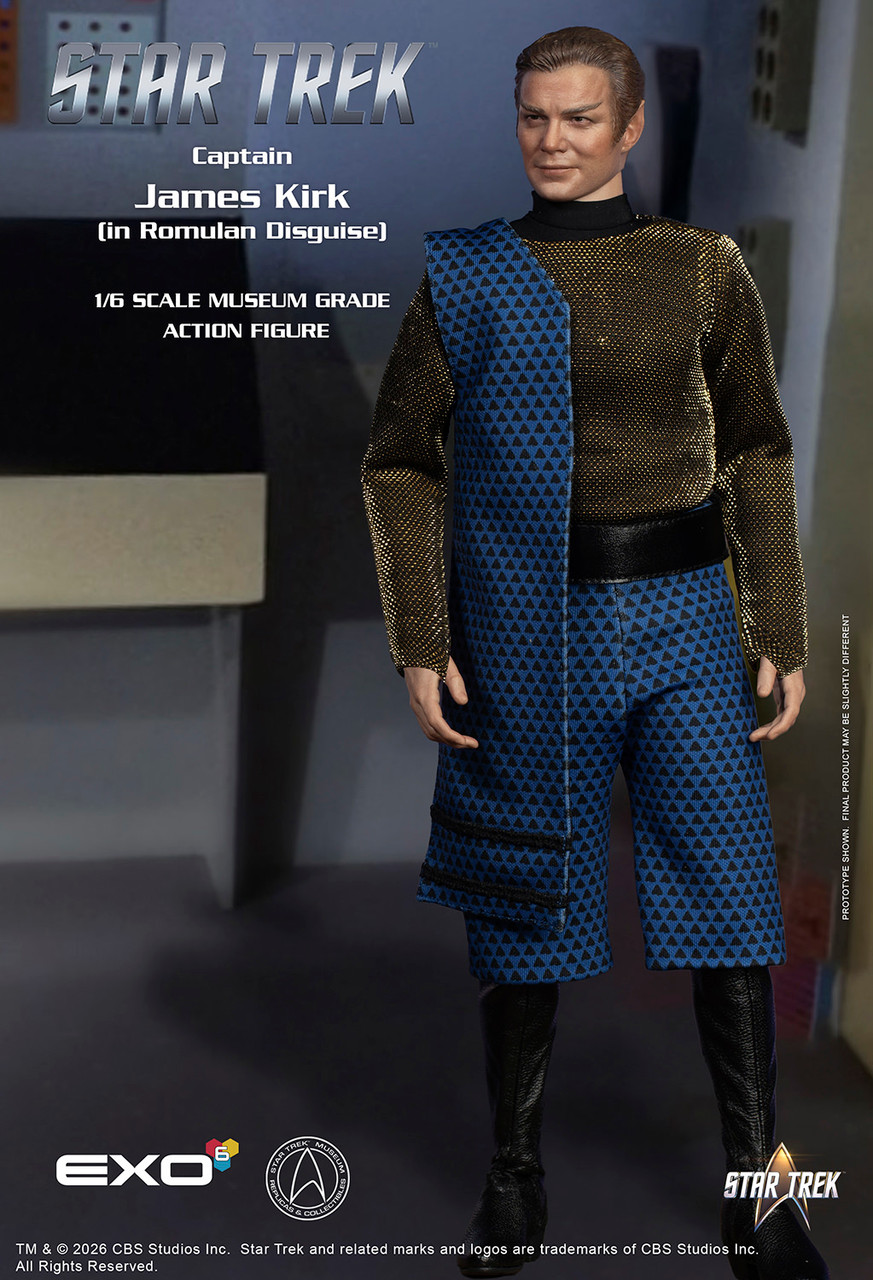 EXO-6 1/6 Captain James T. Kirk Romulan disguise Star Trek The Original Series Action Figure EXO-01-111 915735 5