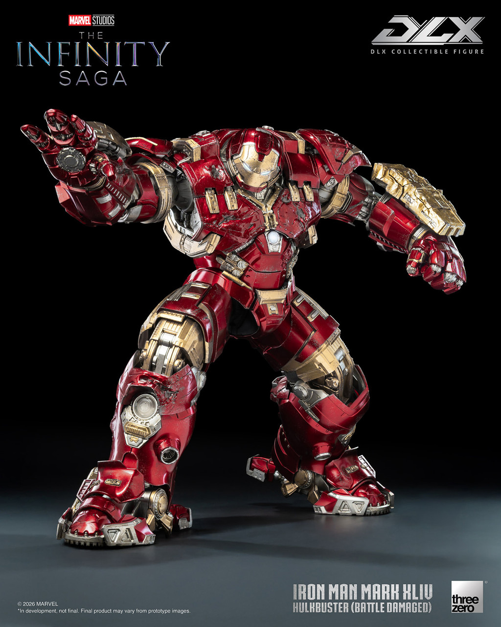 Threezero 1/12 3Z09194W0 DLX Mark 44 "Hulkbuster" Battle Damaged Action Figure 915747 10