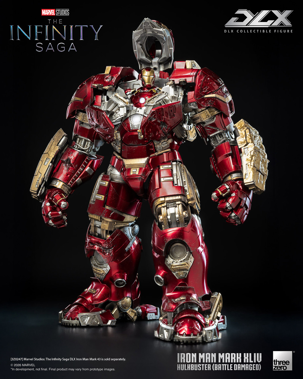Threezero 1/12 3Z09194W0 DLX Mark 44 "Hulkbuster" Battle Damaged Action Figure 915747 4