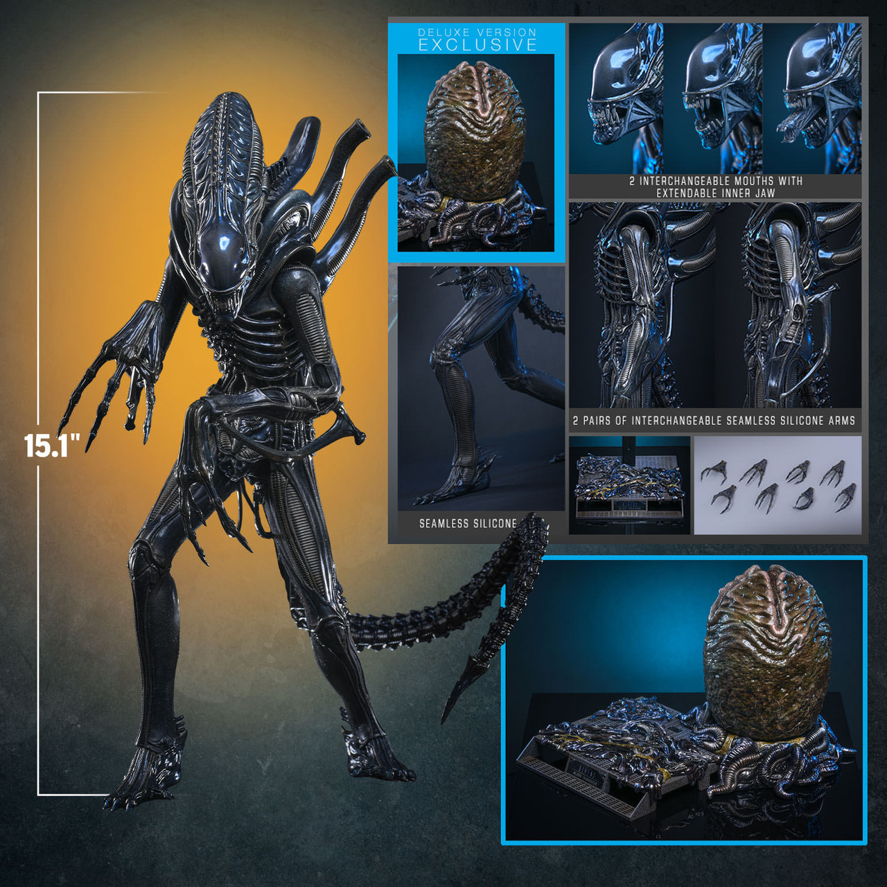 Hot Toys 1/6 MMS899 Alien Warrior Deluxe Figure 9157852 2