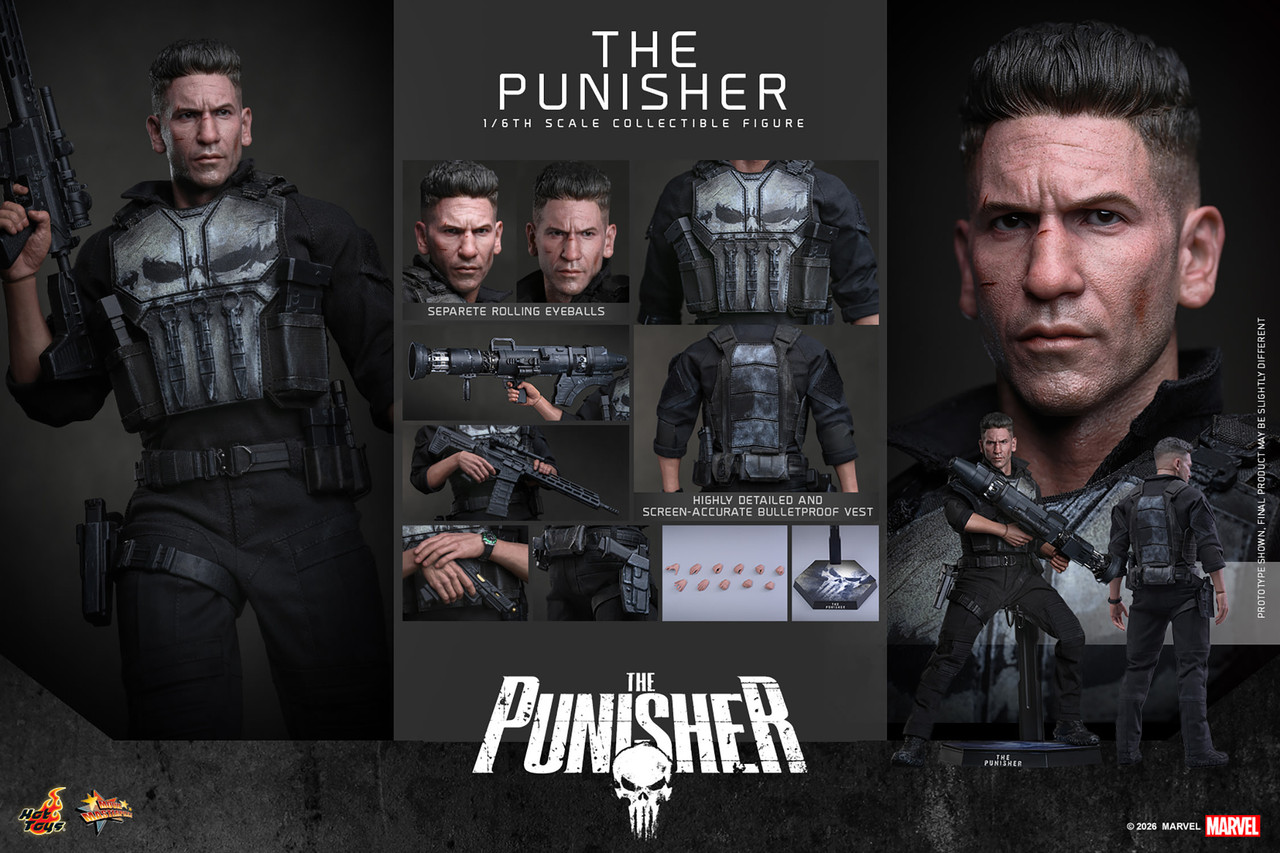 Hot Toys 1/6 Spider-Man: Brand New Day "The Punisher" Action Figure MMS904 915908 9
