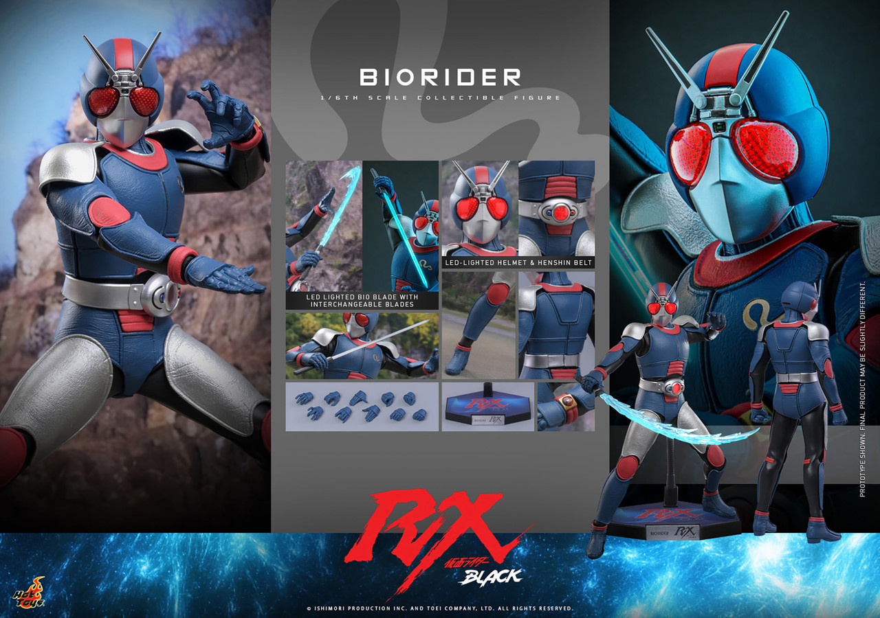 Hot Toys 1/6 Kamen Rider Black RX Prince of Anger BioRider Action Figure TMS180 915827 10