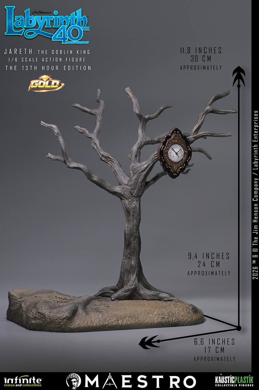 Infinite Statue 1/6 Jareth the Goblin King  "13th Hour" Gold Action Figure 9159112 8