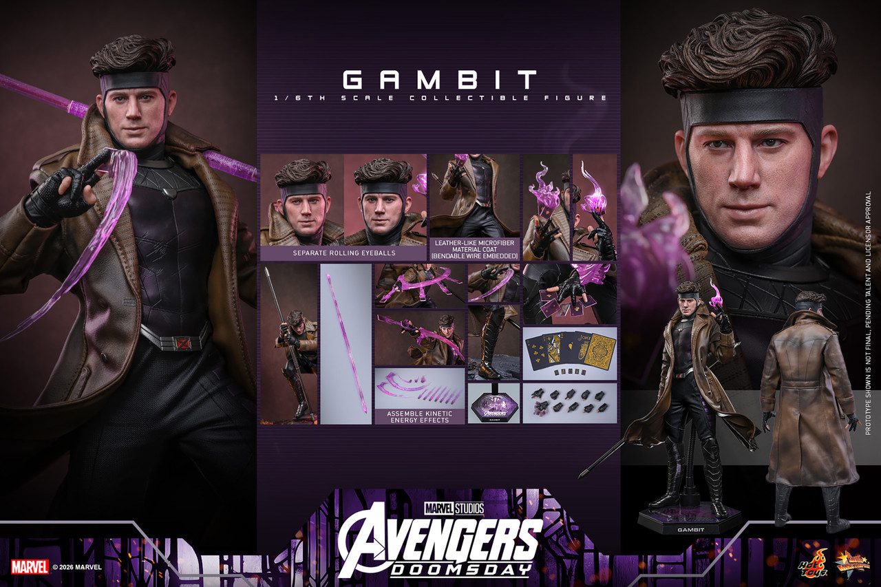 Hot Toys 1/6 Avengers Doomsday Gambit Action Figure MMS910 915926 12