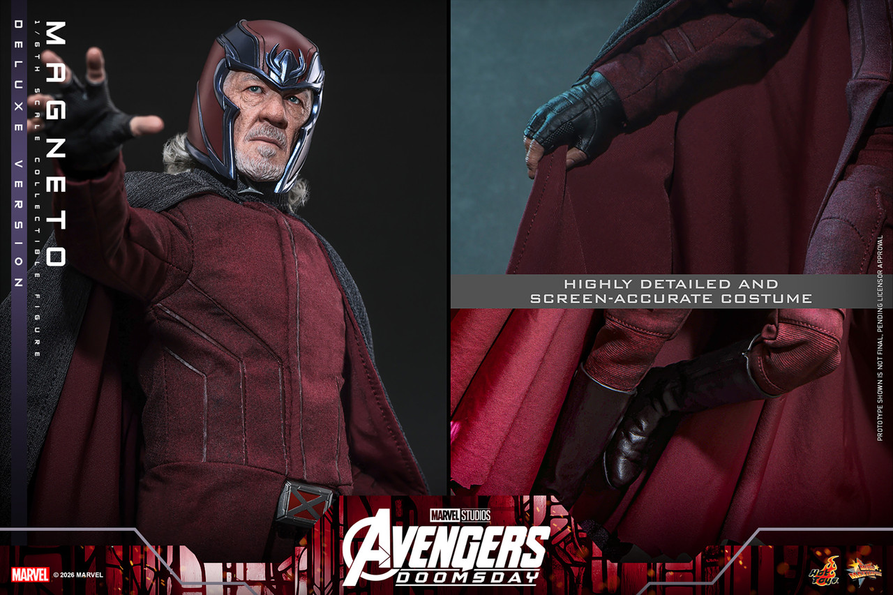 Hot Toys 1/6 Avengers Doomsday Magneto Deluxe Action Figure MMS913 9159282 11