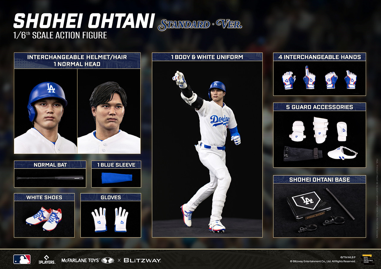 Blitzway 1/6 LA Dodgers Shohei Ohtani Action Figure BW-UMS-12701