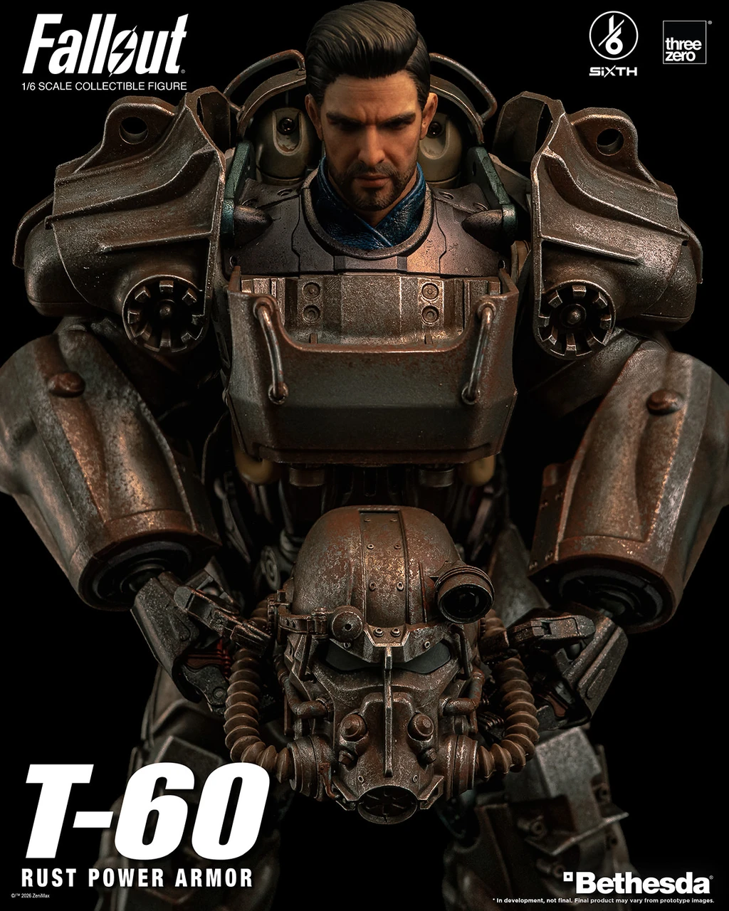 Threezero 1/6 3Z10052W0 T-60 Rust Power Armor Action Figure 916008 1
