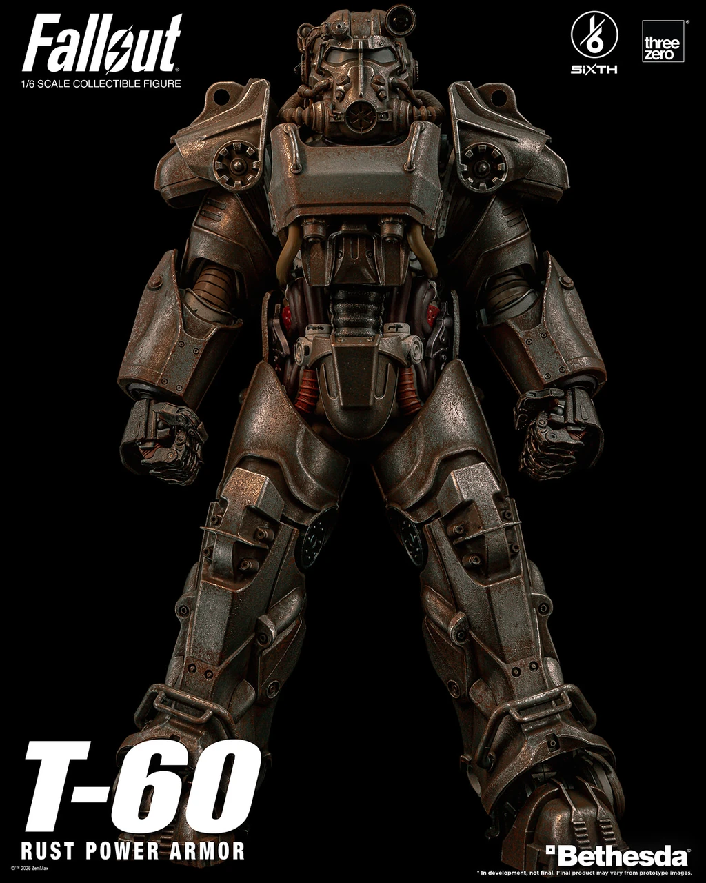 Threezero 1/6 3Z10052W0 T-60 Rust Power Armor Action Figure 916008 9