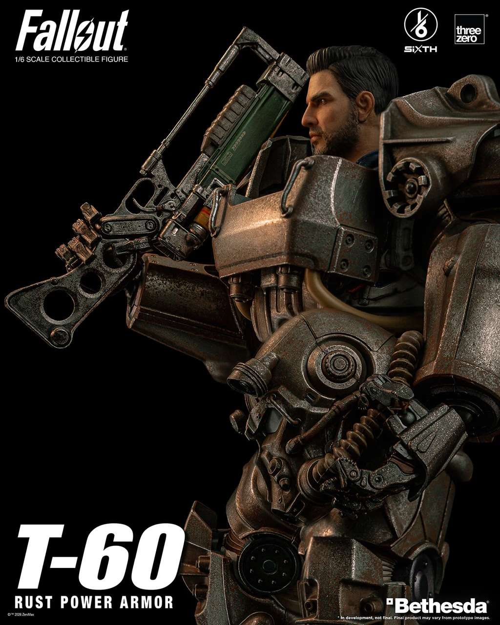 Threezero 1/6 3Z10052W0 T-60 Rust Power Armor Action Figure 916008 3