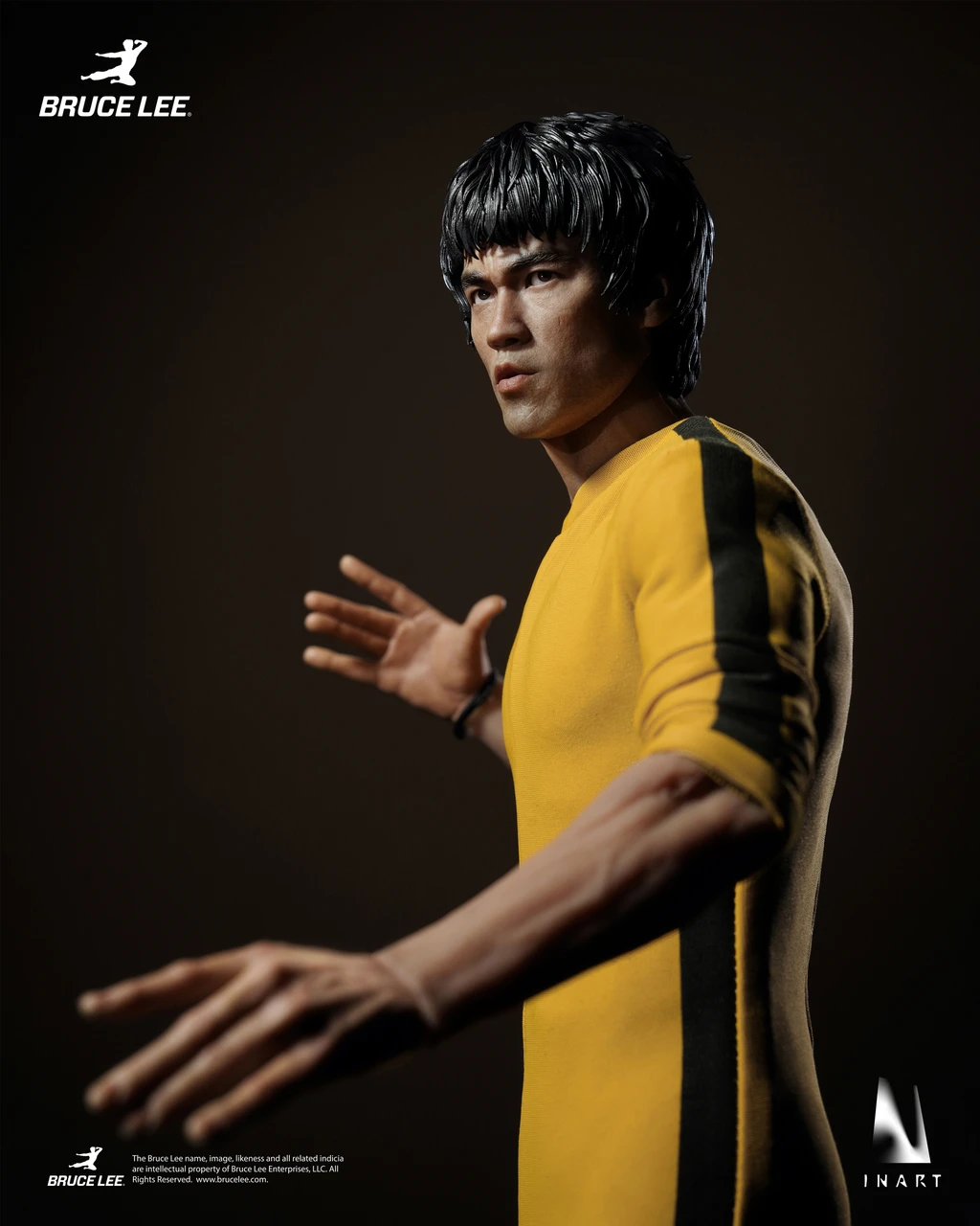 INART 1/6 Bruce Lee Yellow Jumpsuit Collectible Action Figure GY A043 6